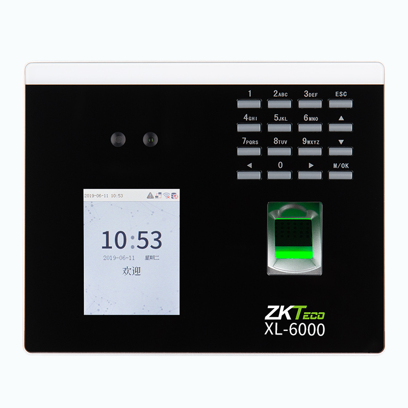 zkteco动态人脸识别xl-6000打卡机 控勤办公考勤门禁