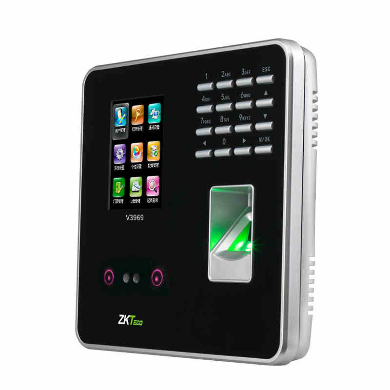 zkteco /中控智慧v3969人脸打卡机 控勤办公考勤门禁