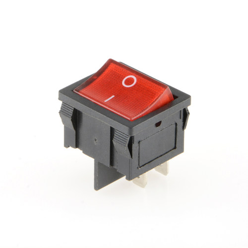 KCD5船型开关4脚2档6脚3档翘板电源按钮开关24*21MM 6A250V黑红绿 - 图3