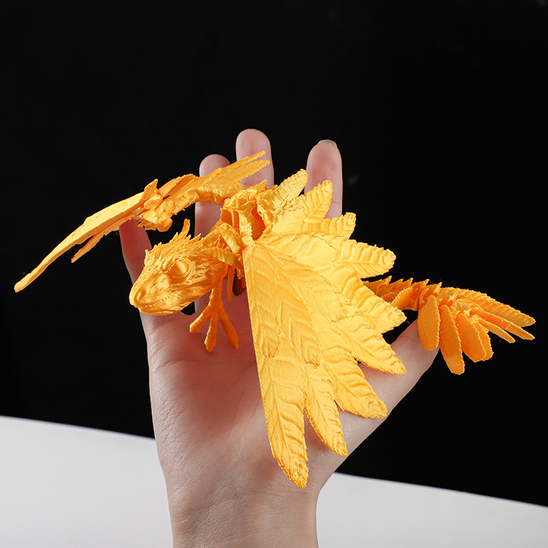 3d打印始祖鸟羽毛飞龙翼龙关节可动仿真模型手办礼物玩具教具造景 - 图3