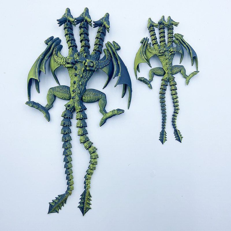 3D printed Ghidorah movable Chinese dragon joint flying dragon