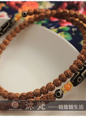 泰国佛牌链8mm金刚男菩提子天珠