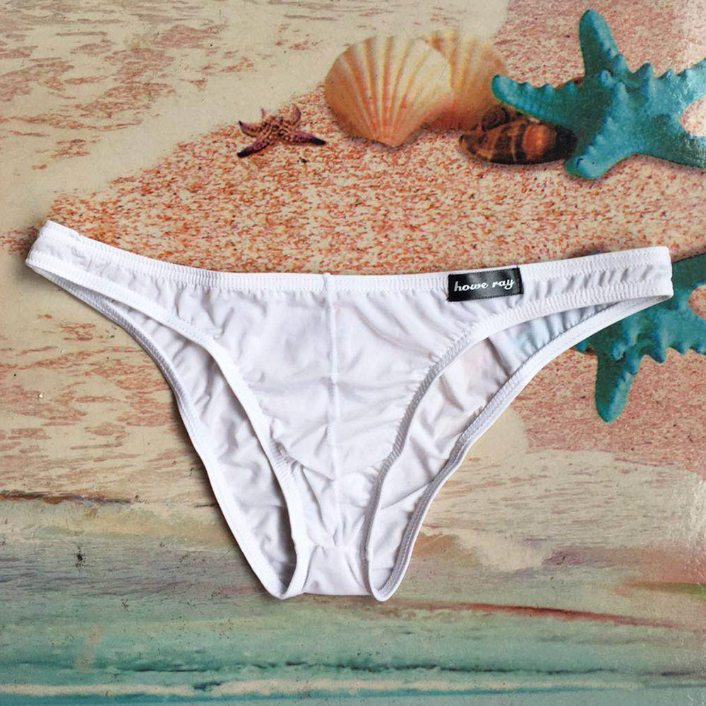 包邮冰丝男士比基尼半包臀小三角性感低腰紧身弹力透明内裤裤衩,淘宝优惠券,粉丝福利购,淘宝优惠卷