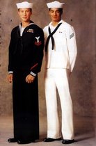 U.S. military version of the original brand new black and white sailor uniform uniform top