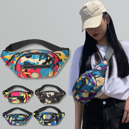 2025 новая обновленная поясная сумка для мобильного телефона для мужчин и женщин, водонепроницаемая водонепроницаемая строительная площадка для работы в горизонтальном стиле, мужская камуфляжная ткань Оксфорд