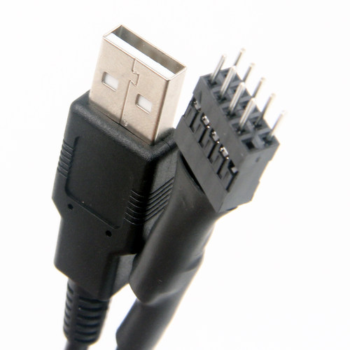 单USB公头转主板USB9针带屏蔽转20CM可TBY外置内置 - 图0