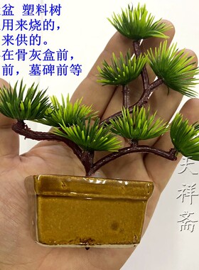 仿真小松树盆景绿植祭祖拜清明节