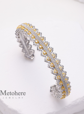 意大利宫廷复古雕金手镯