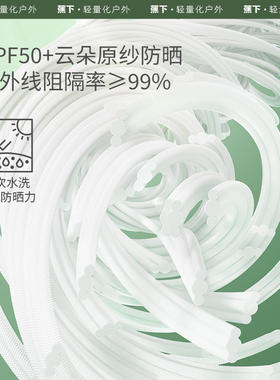 蕉下冰薄系列腮红护眼角防晒口罩