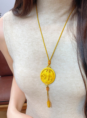 金店同款沙镂空花丝凤香囊