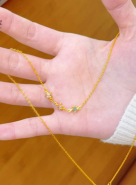 沙金999点钻五角星万能链