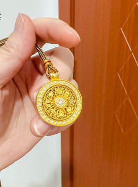 久不掉色越南沙金镶钻吉祥