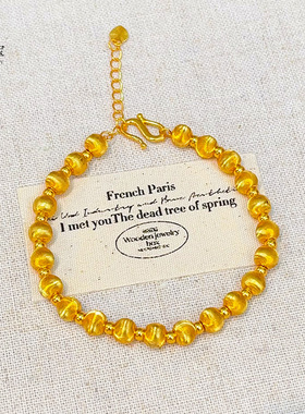 金店同款沙999拉丝猫眼珠