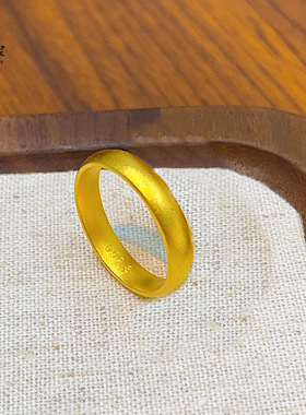 金店同款沙999古法素圈实