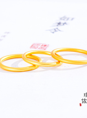 高档精工素圈戒指久不掉色