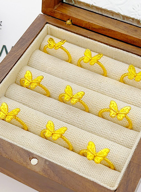 金店同款沙花丝梦蝴蝶麻开