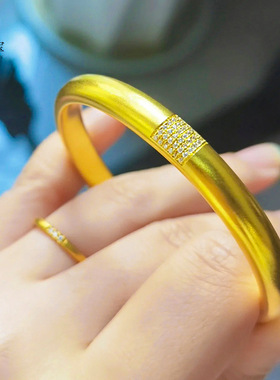 沙金999点钻古法磨砂富贵