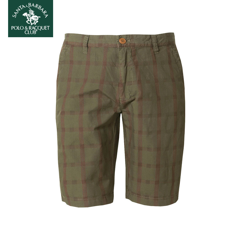 圣大保罗专柜品质2023夏季款休闲裤短裤沙滩裤全棉男裤子宽松深档