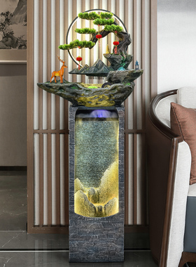 尊儒树脂祝福中式室内外循环流水