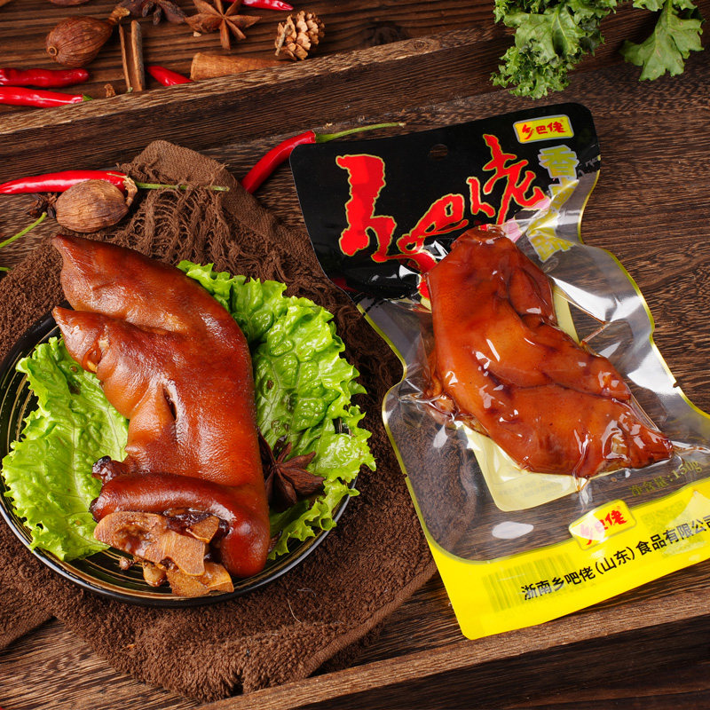 乡巴佬香卤猪蹄开袋即食卤味猪脚熟食小菜真空包装肉类零食乡吧佬,淘宝优惠券,粉丝福利购,淘宝优惠卷