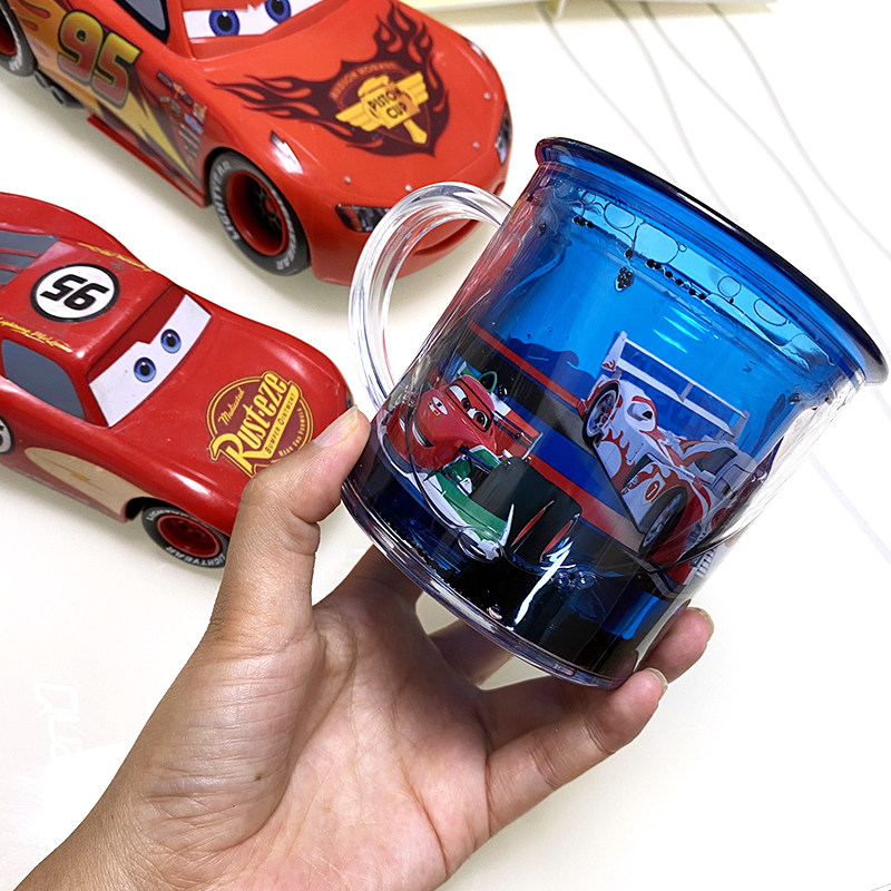 上海迪士尼汽车麦昆双层漱口手把杯刷牙水杯儿童杯,淘宝优惠券,粉丝福利购,淘宝优惠卷