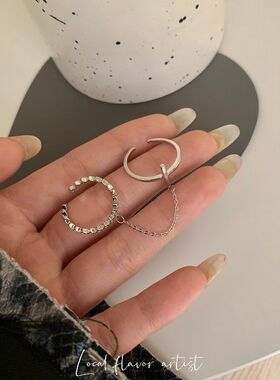 十字架链条戒指创意潮流女韩版女