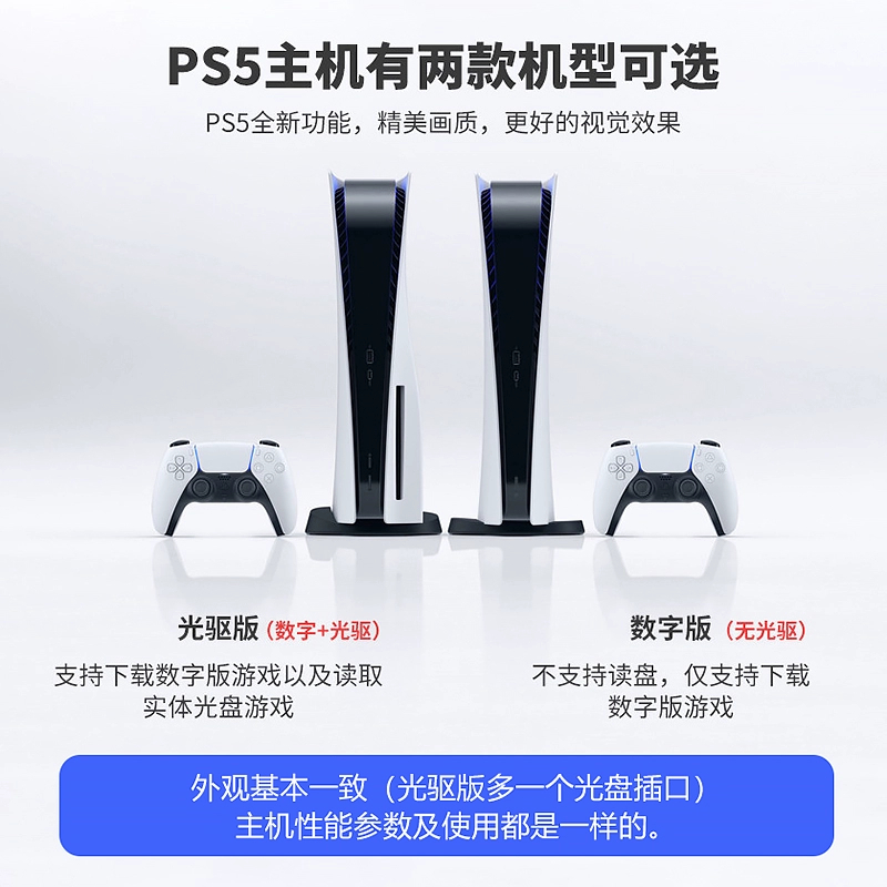 索尼PS5 Slim主机 轻薄款PlayStation电视游戏机 蓝光8K 原神启动 - 图0