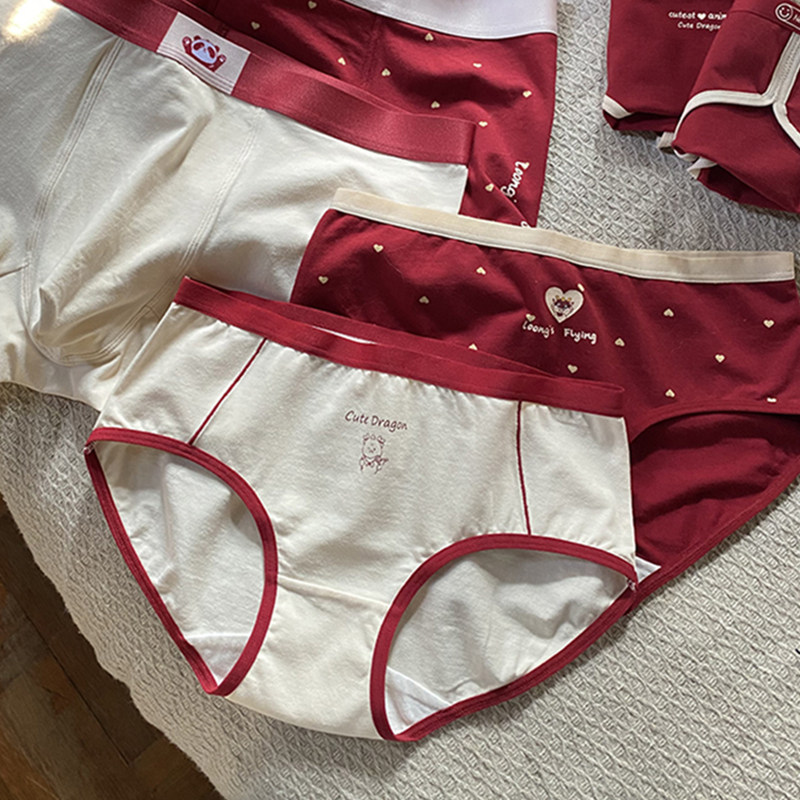 红内裤女本命年结婚三角裤马年新款女士纯棉抗菌底裤女生棉质短裤,淘宝优惠券,粉丝福利购,淘宝优惠卷