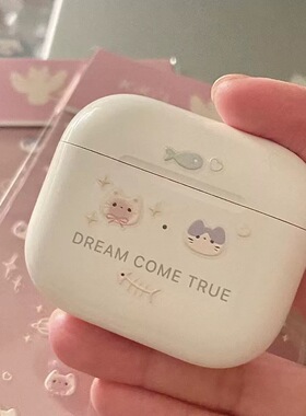 ins可爱爆款猫咪立体浮雕美甲贴纸简约卡通百搭指甲平板装饰品