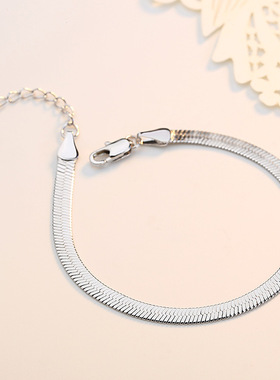 女士短款银色刀片手饰品现货