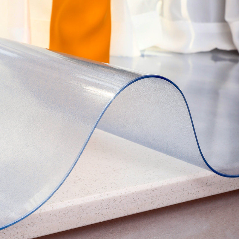 Frosted PVC transparent waterproof, dustproof and anti-scalding tablecloth