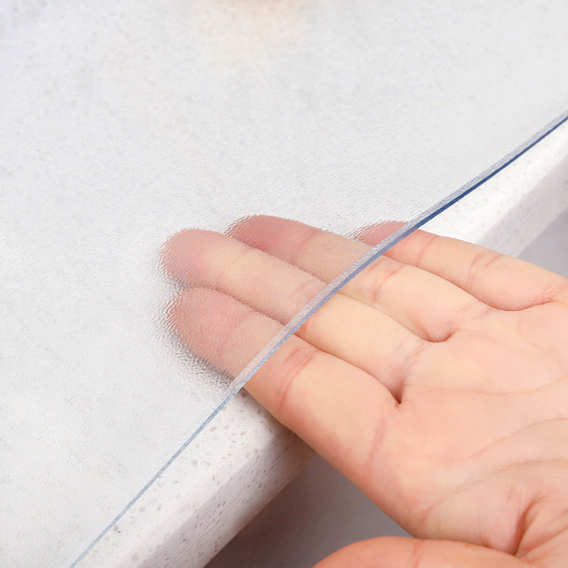Frosted PVC transparent waterproof, dustproof and anti-scalding tablecloth