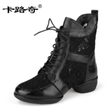 Летние танцующие дышащие современные туфли, ботинки, из натуральной кожи, мягкая подошва