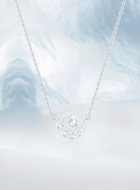 PRETTY DIARY 幻梦心月 闪耀精致星月爱心满钻项链