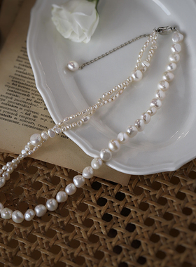 满满设计感不规则淡水珍珠项链