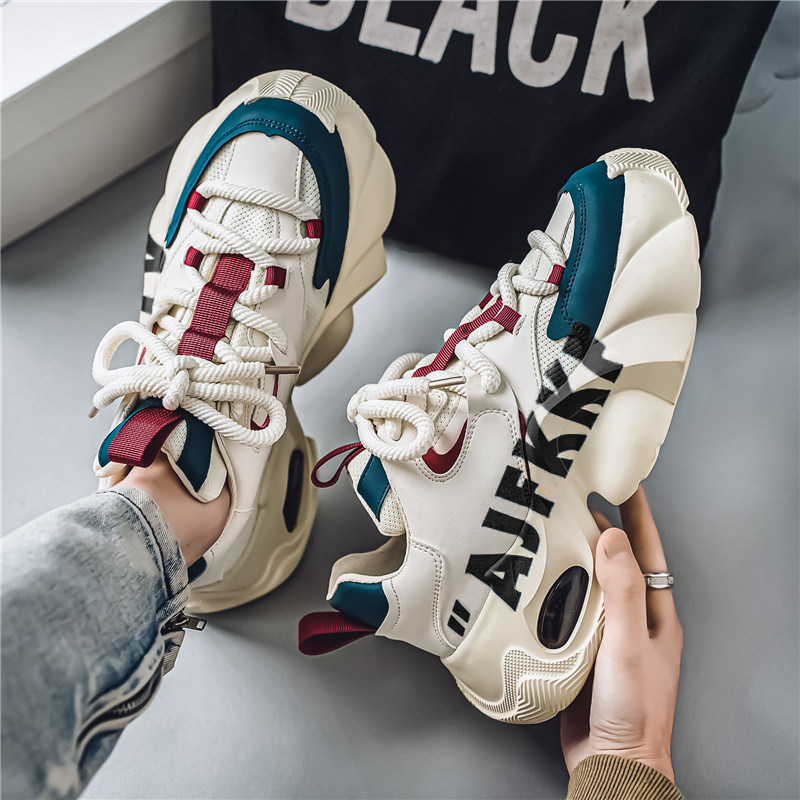 男鞋2026新款冬季潮流百搭小众跑步运动鞋学生休闲气垫增高老爹鞋,淘宝优惠券,粉丝福利购,淘宝优惠卷