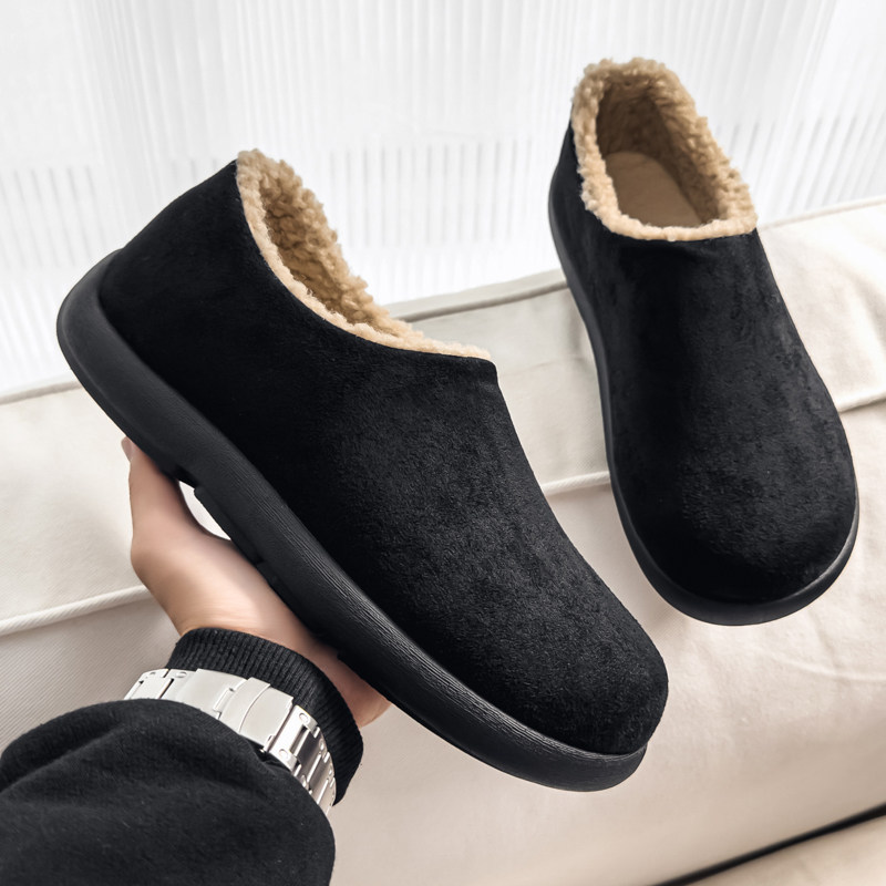 全包勃肯鞋男2026新款冬季加绒保暖一脚蹬防滑软底休闲开车二棉鞋,淘宝优惠券,粉丝福利购,淘宝优惠卷