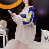 Длинная осенняя демисезонная дизайнерская утепленная толстовка, средней длины, в западном стиле, свободный крой, тренд сезона