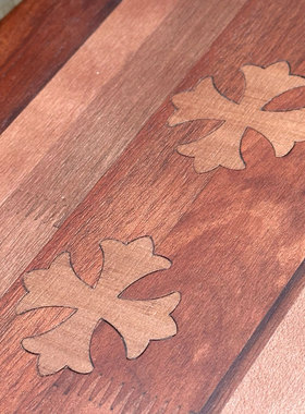 高奢潮流黑檀木装饰滑板礼物