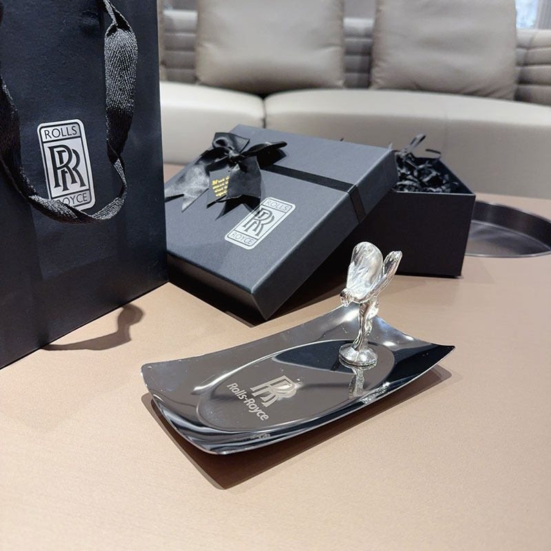 劳斯莱斯 女神立标 不锈钢电镀 方形置物盘家居装饰托盘摆件 礼物,淘宝优惠券,粉丝福利购,淘宝优惠卷