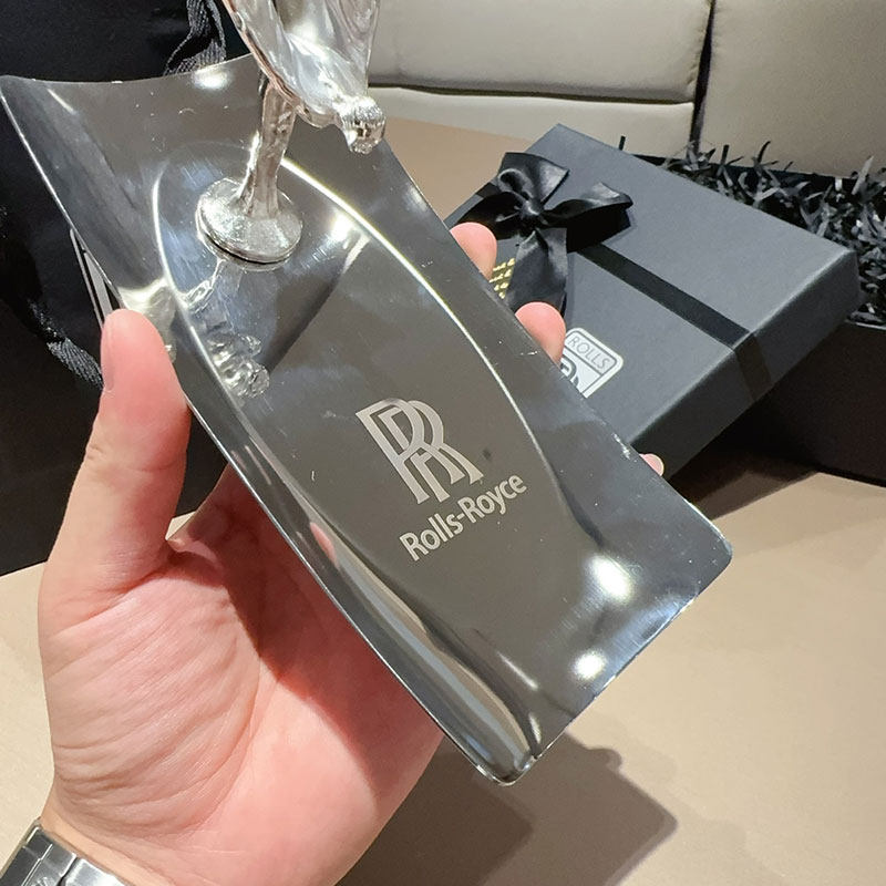 劳斯莱斯 女神立标 不锈钢电镀 方形置物盘家居装饰托盘摆件 礼物,淘宝优惠券,粉丝福利购,淘宝优惠卷