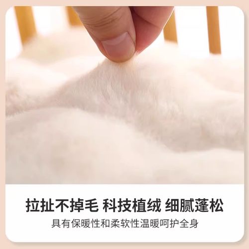 泡泡绒椅垫餐椅凳子坐垫毛绒加厚防滑久坐屁股垫子办公室椅子保暖 - 图2