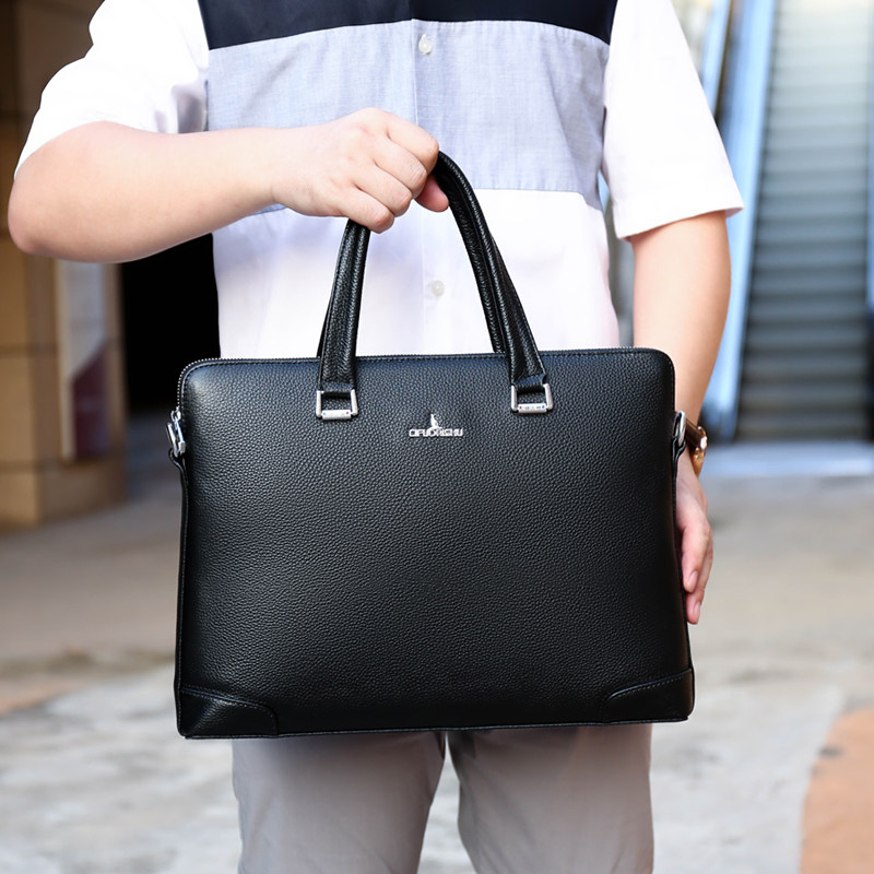 赐福袋鼠手提包手拿公文包男士包包 dppk丹派男士包袋