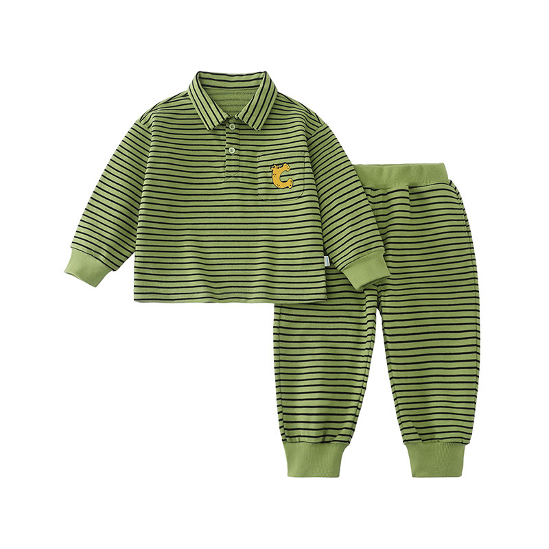 齐齐熊男童套装春秋款儿童运动服两件套男宝宝春装polo学院风小童,淘宝优惠券,粉丝福利购,淘宝优惠卷