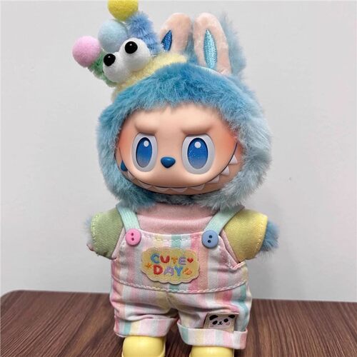 平静labubu3.0娃衣17cm公仔玩偶服装123代希望幸运拉布布衣服套装 - 图0