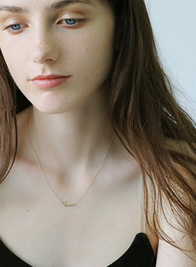 日本手工镶嵌钻石复古项链包邮