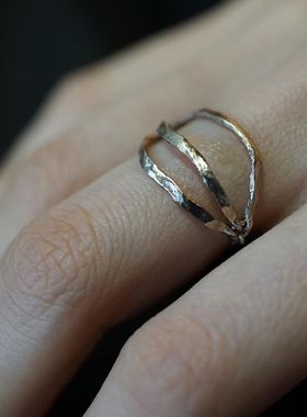 日本手工制作可转动复古戒指包邮