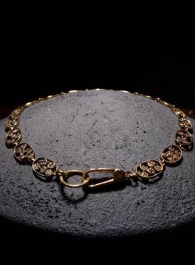 noguchi法式复古钻石镂空手链