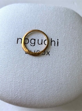 noguchi14K镀金素圈尾戒戒指