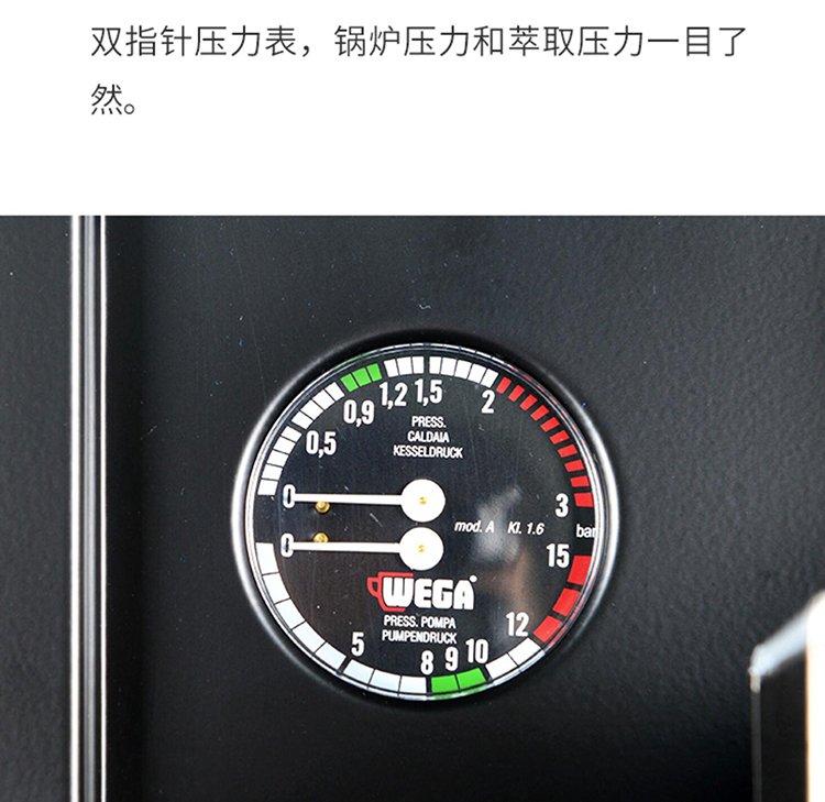 意大利进口WEGA pegaso毕加索E61头高杯单头电控意式半自动咖啡机 - 图2